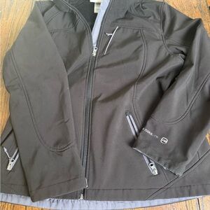 Men's Free Country  Black Softshell Jacket L water resistant